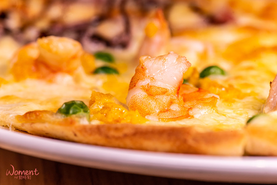 淡水輕軌美食-義米蘭-蝦pizza